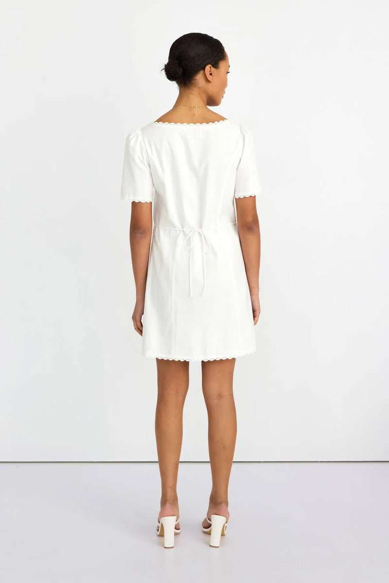 Annabelle | Earth-Tone Abstract Panel Dress main image 1