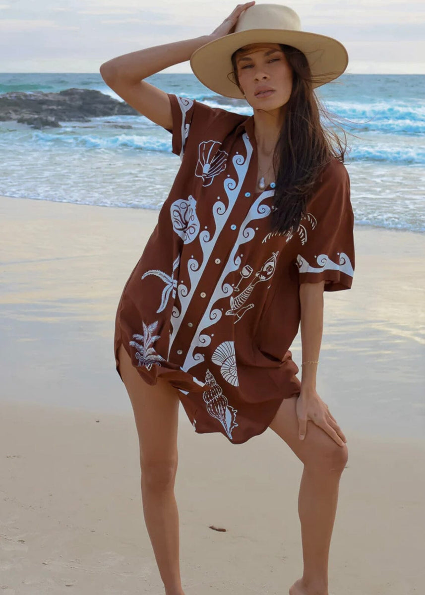 Ocean Club Shirt Dress – INDIGO ATTIC