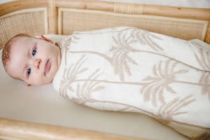 Cotton / Bamboo Swaddle - Palm Springs Woven Kids 