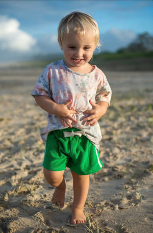 Mini Terry Shorts - Green Atmosea 