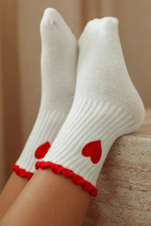 Heart Socks - Fiery Red Poss and Soss 