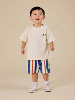 90’s Bold Stripe Noah Denim Pocket Shorts Goldie + Ace 
