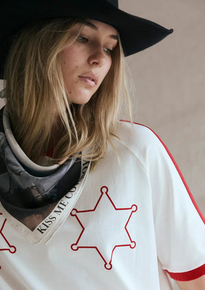 Kiss Me Cowboy Silk Bandana FAR MER by Whitney 