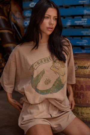 Mermaid Tee - Tan Sabbi 