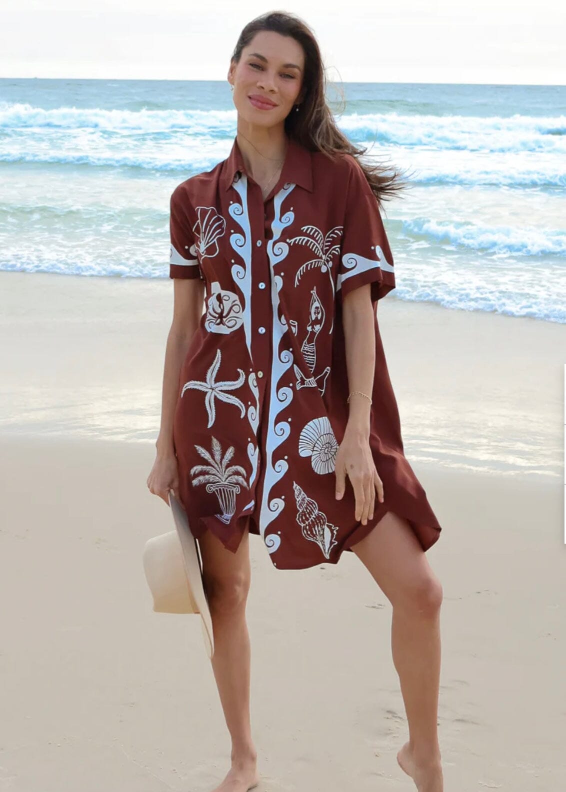 Ocean Club Shirt Dress INDIGO ATTIC Ocean Club Shirt Dress INDIGO ATTIC