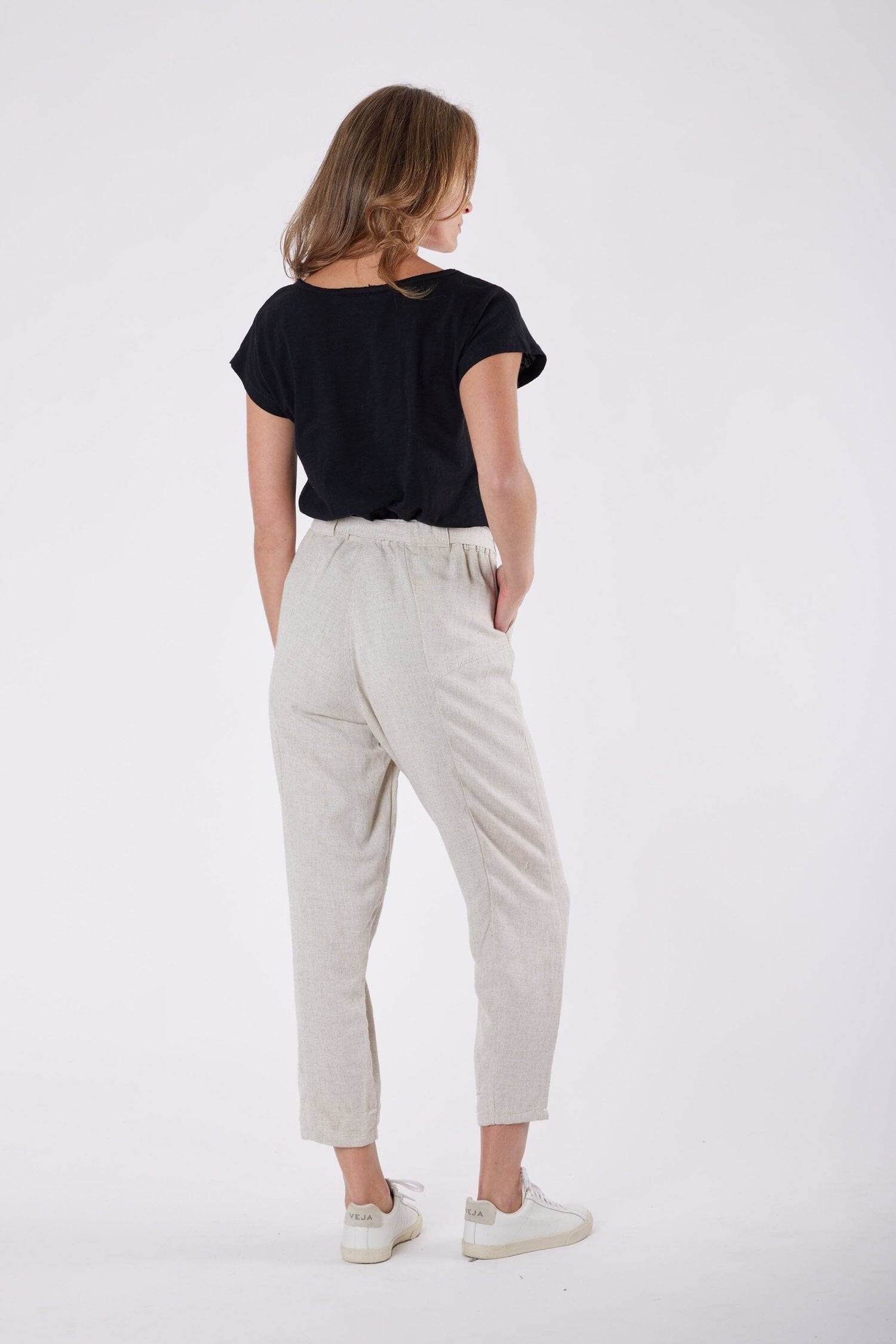 Tuscan Linen Pants - Ari Carbon the Label 