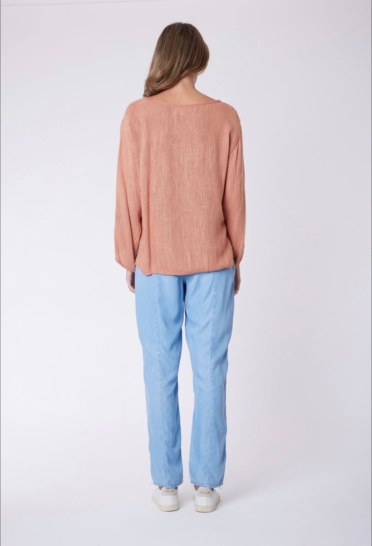 Nadia Hessian Top - Blush Carbon the Label 