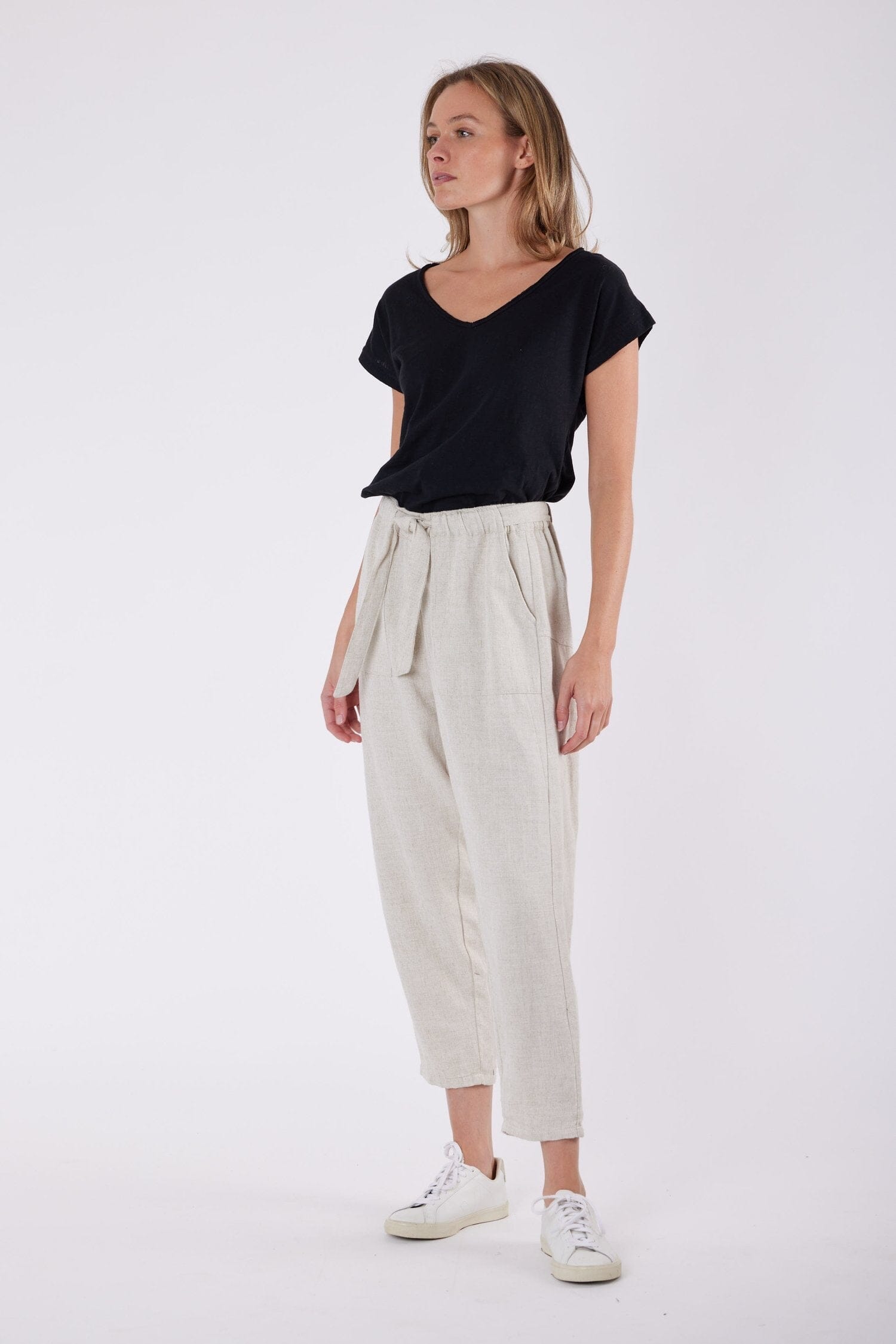Tuscan Linen Pants - Ari Carbon the Label 