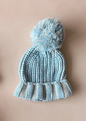 Chunky Cotton Beanie - Sky Freckles the Label 