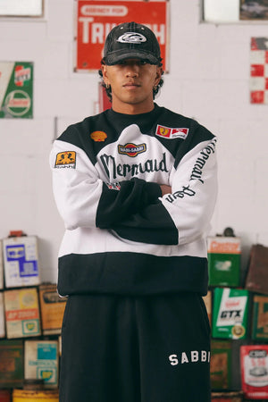 The Diego Jumper - Mermaid Racing - Black + White Sabbi 