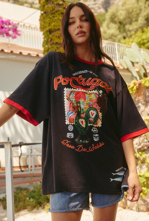 The Very Oversized Postcards Tee - Portugal Sabbi 