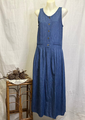 YOU too Babes - denim dress - made in USA INDIGO ATTIC 