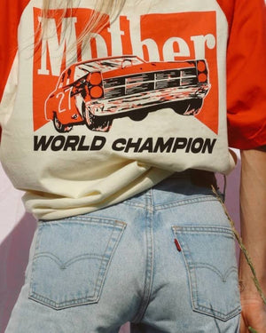 World Champion Mother Oversized Raglan Happy Little Mother 