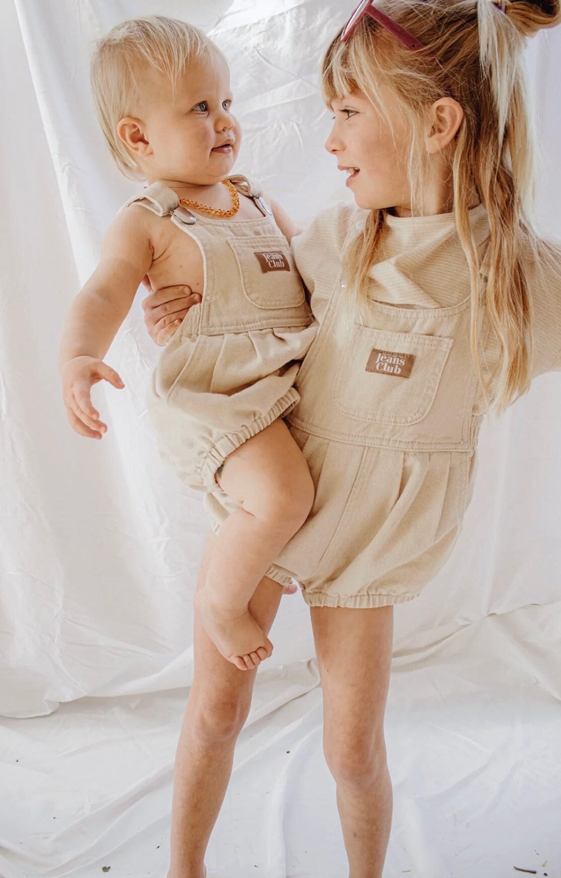 Bowie Bubble Romper - Organic Natural Twin Collective 