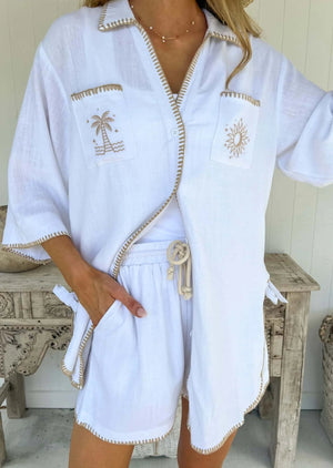 Aria Set - White Stitch Mylk the Label 