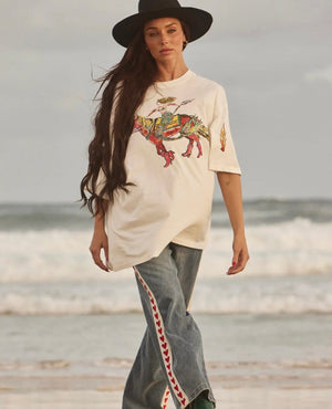 The Very Oversized Words Have Power Tee - Marshmellow Sabbi 
