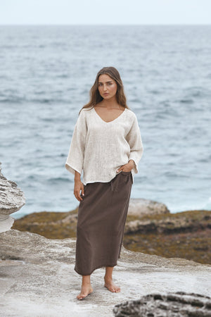 Joshua Midi Skirt Carbon the Label 
