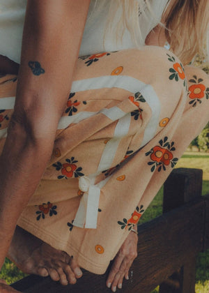Terry Tie Pants - Nasturtium Atmosea 