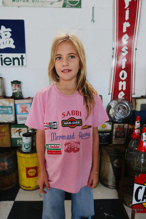 Kids Sabbi Racing Tee - Pink Sabbi 