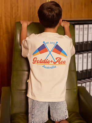 Nautical Flag Oversized T-Shirt Goldie + Ace 