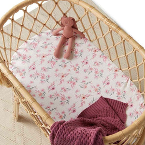 Camille Bassinet Sheet / Change Pad Cover Snuggle Hunny 