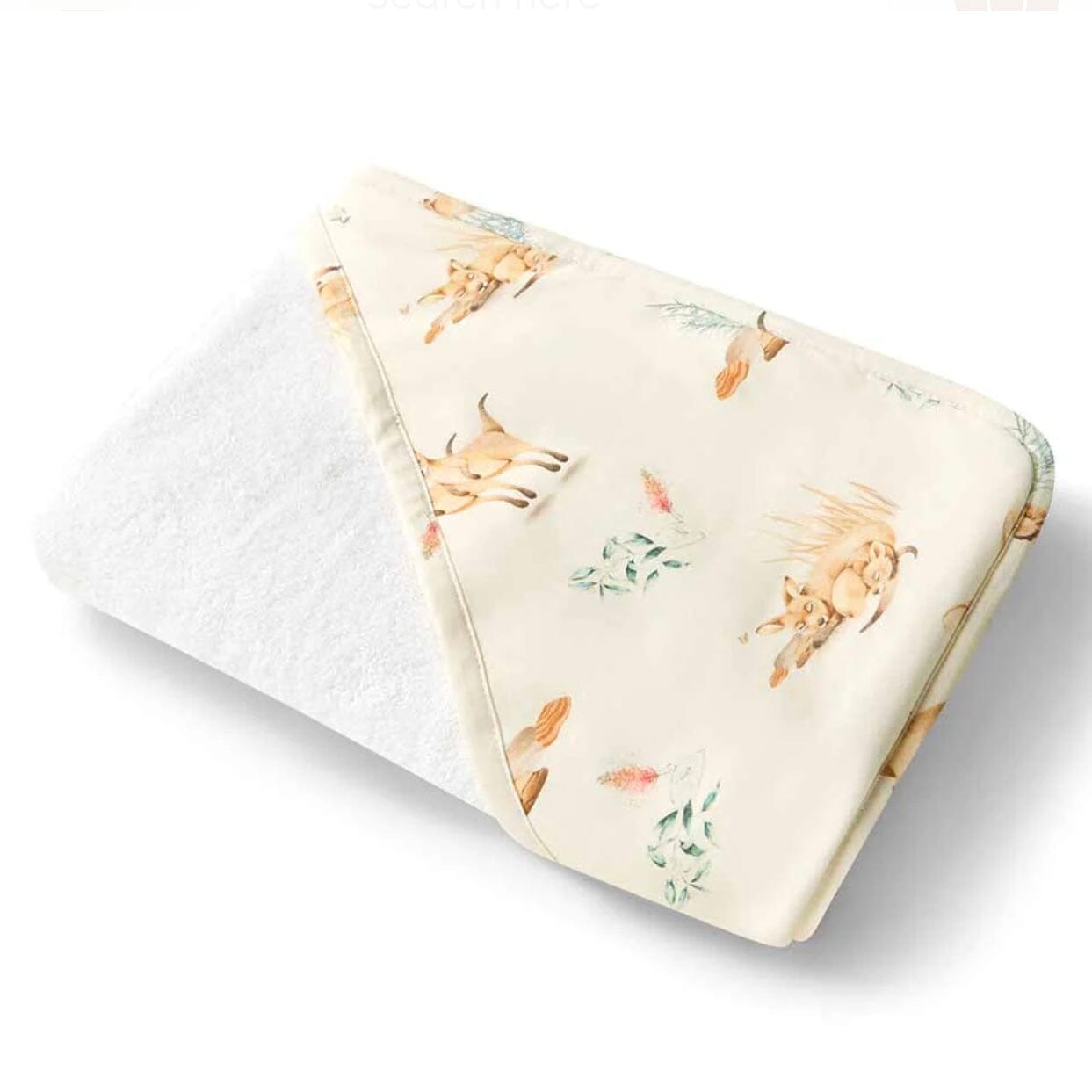 Kanga Organic Hooded Baby Towel Snuggle Hunny 