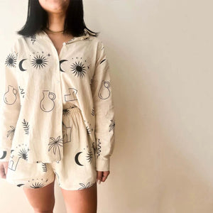 Ellie Shorts Set - Beige INDIGO ATTIC 