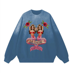 Mermaid Crew Neck - La Sirene - Blue Maku 