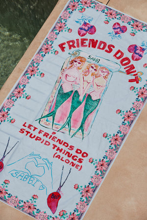 SHOP Sarong - Best Friends Blue INDIGO ATTIC 