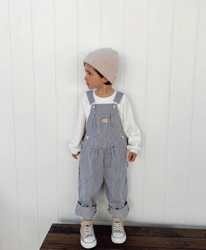 Carpenter Overall - Navy Railroad Stripe INDIGO ATTIC 