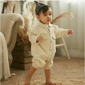 Retro Cord Romper - Vanilla Celito 