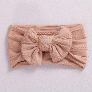 Open image in slideshow, Aria Cable Knit Headbands Indigo Attic Soft Eggplant 
