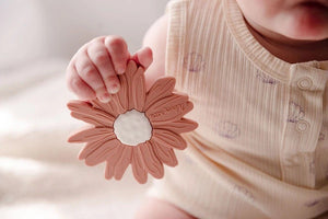Silicone Teether - Blush Daisy Baby Toys & Activity Equipment Woven Kids 
