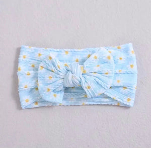 Cable Knit Headband - Blue Daisy INDIGO ATTIC 