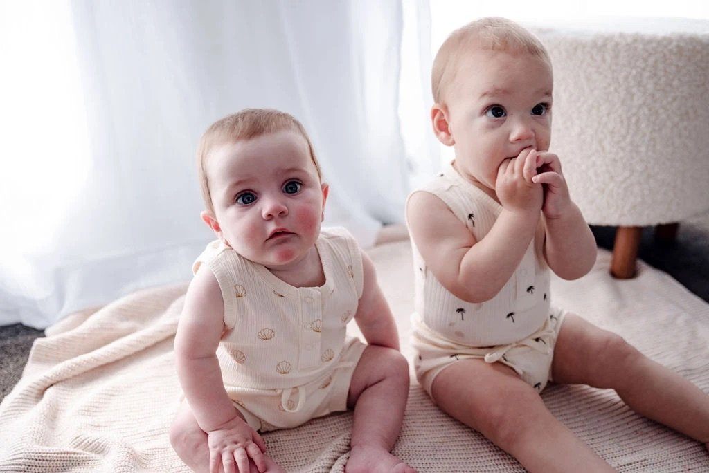 Ribbed Shorts - Nude Seashell Baby & Toddler Woven Kids 