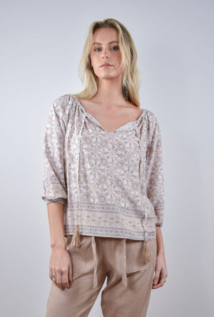 Mosaic Blouse Carbon the Label 