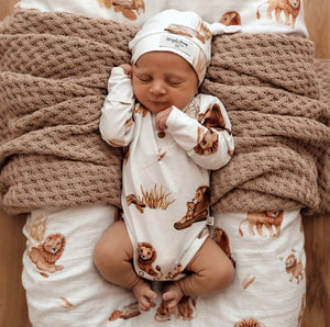 Lion Long Sleeve Bodysuit Snuggle Hunny 