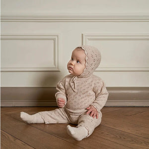 Aurelia Knit Romper & Bonnet Kovve 