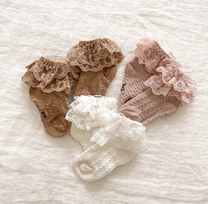 Lacey Baby Socks INDIGO ATTIC 