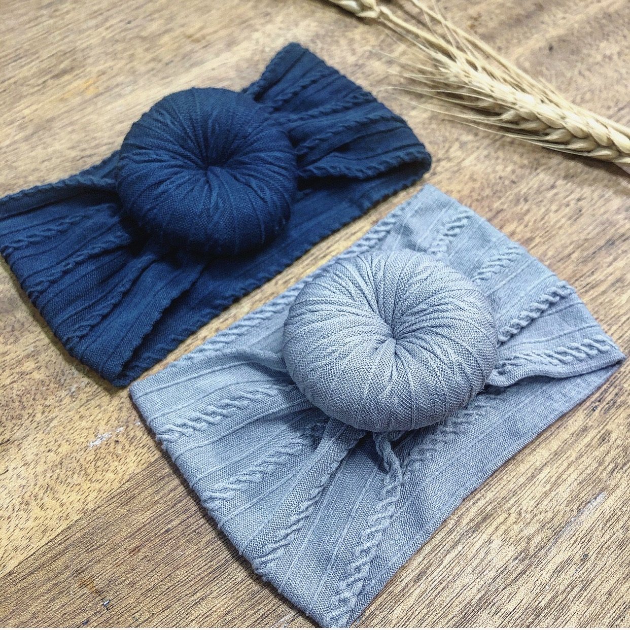 Cable Knit Turbans - Various Indigo Attic 