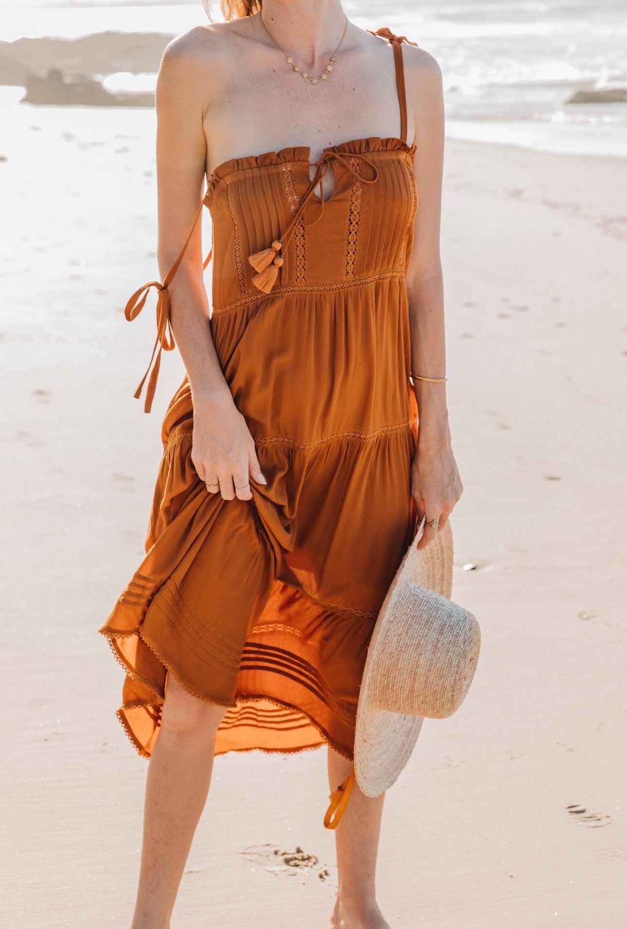 Hazel Midi Dress - Amber Pastel Designs 