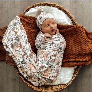 Palm Springs Jersey Wrap & Beanie Set Snuggle Hunny 