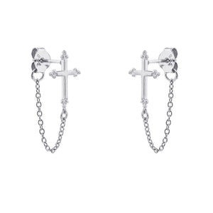 Cross and Chain Studs Midsummer Star 