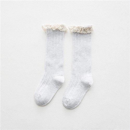 Crochet Knee Highs - Grey Indigo Attic 
