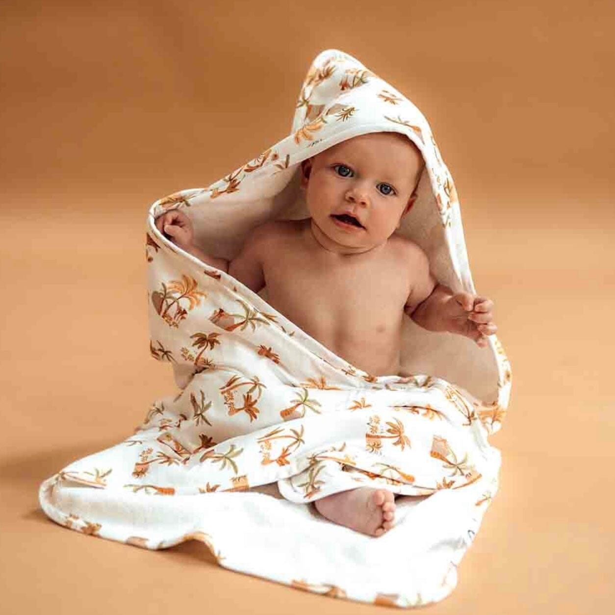 Palm Springs Organic Hooded Baby Towel Snuggle Hunny 