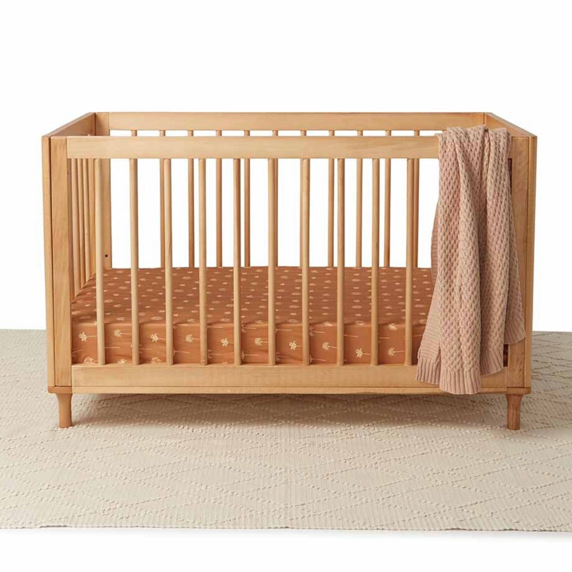 Bronze Palm Fitted Cot Sheet Snuggle Hunny 