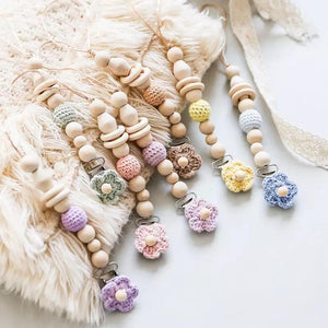Crochet Flower Dummy Clip - Various Indigo Attic 