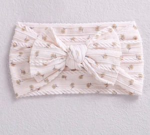 Daisy Cable Knit Headband INDIGO ATTIC 