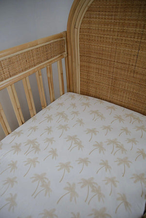 Palm Organic Cot Sheet Woven Kids 