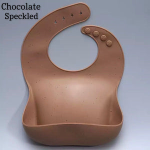 Open image in slideshow, Silicone Bibs - Various Colours Indigo Attic Chocolate Speckled 
